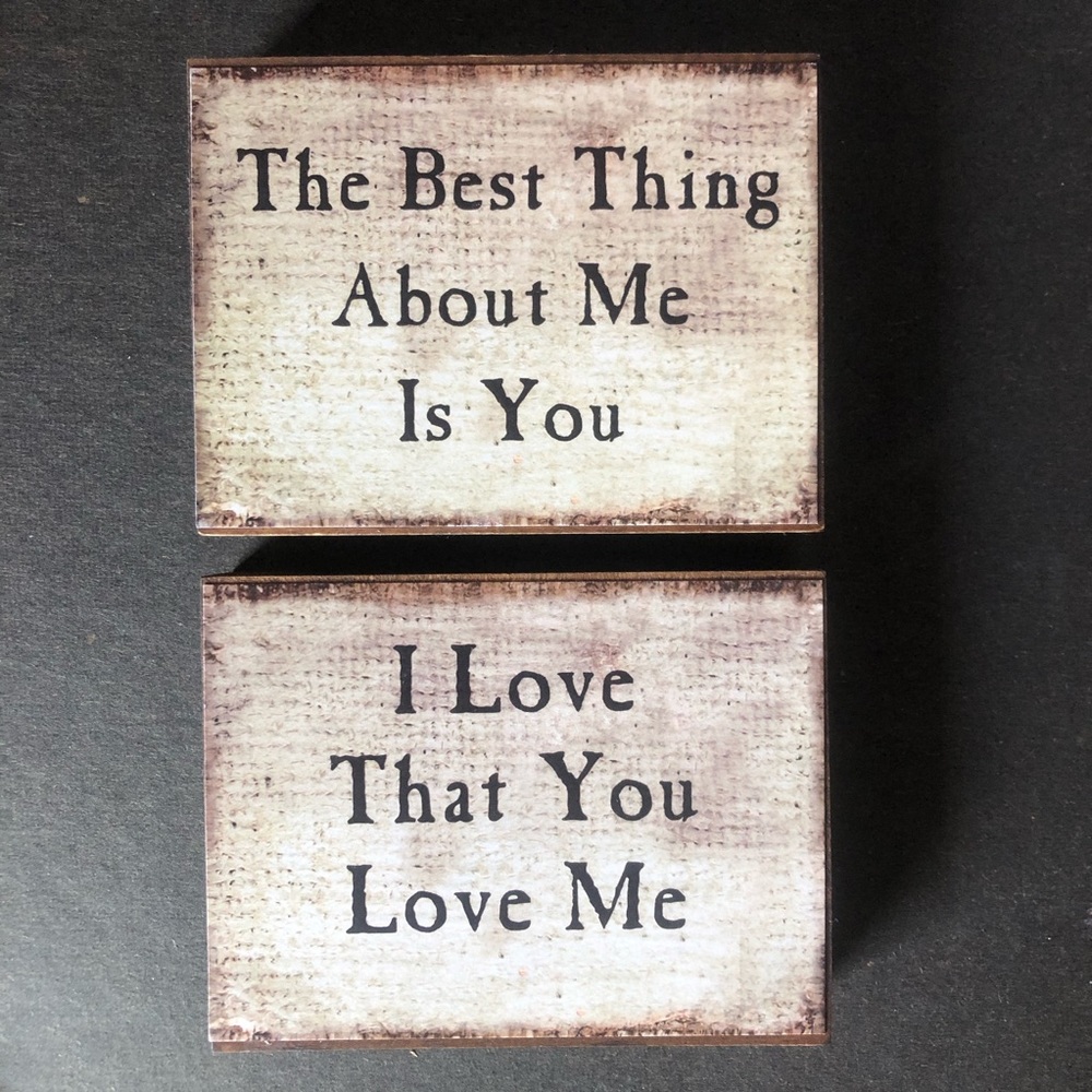 Wooden signs